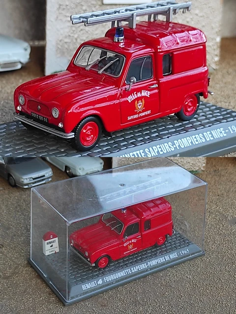 Duo Universal Hobbies Renault 4 F4 Fourgonnette 1964 et Renault 4  Fourgonnette EDF 1965 (HO 1/87) - Collection