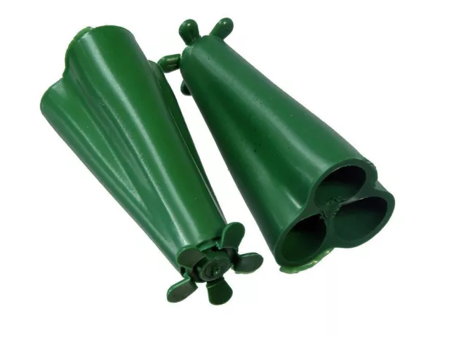 100 x Wigwam Plastic Holds 3 Garden Canes Safety Protector Grip Holders