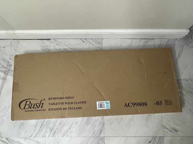 Bush Business Furniture Articulating Keyboard Tray with Galaxy Finish