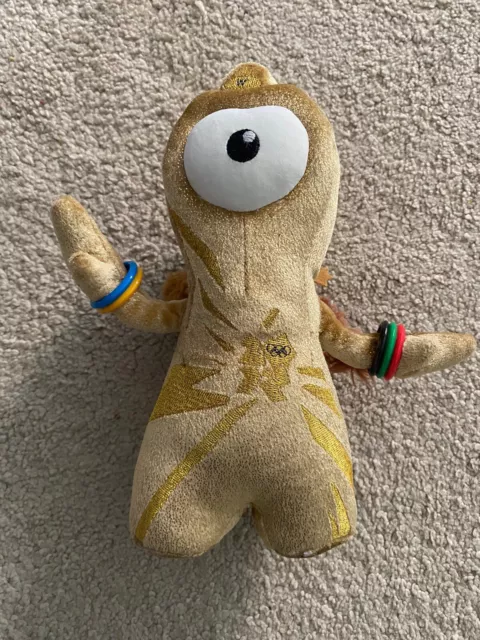 Official Gold Wenlock London 2012 Olympics Mascot Golden Plush 9" Soft Toy