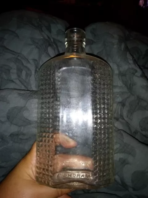 Vintage Clear Glass Jar/Flask 7 And 1/2 In Tall PAT March 4 The 1924
