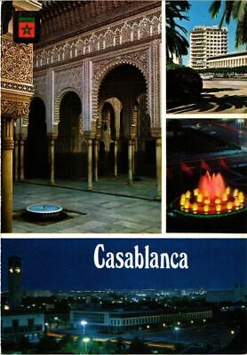 Cpm ak morocco casablanca-patio arabic. palacio de justicia (343184)