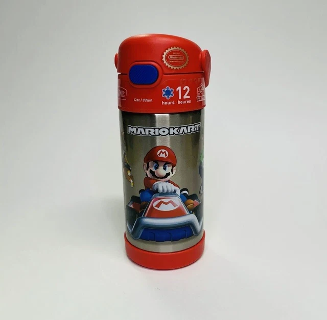 THERMOS MARIO KART 12oz FUNtainer Stainless Steel Water Bottle w/ Bail
