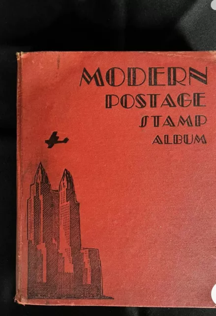 Vintage Modern Postage Stamp Album