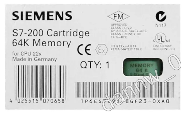 New In Box Siemens 6ES7291-8GF23-0XA0 6ES7 291-8GF23-0XA0 memory card