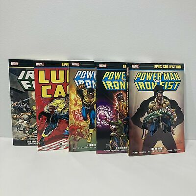 Power Man + Iron Fist Marvel Epic Collection Lot Set Luke Cage Volume 1 2 3