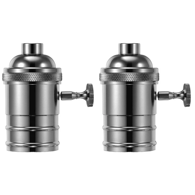 2 Pack Lamp Socket Replacement Base Bulbs Lightbulbs Vintage Light Bulbs Holder