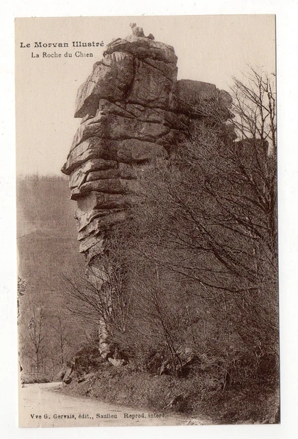 CPA 58 LE MORVAN la roche du chien