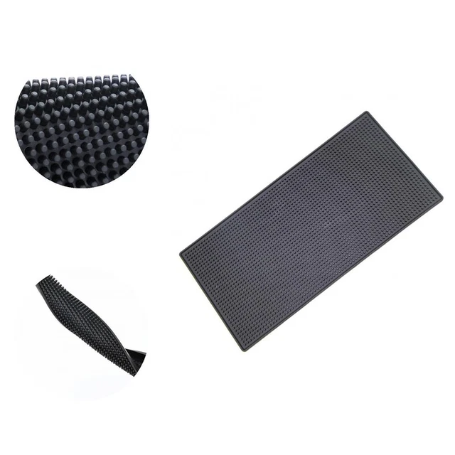 Glasmatte, flexibles, elastisches Gummi, verschleißfeste Bartischmatte, einfach