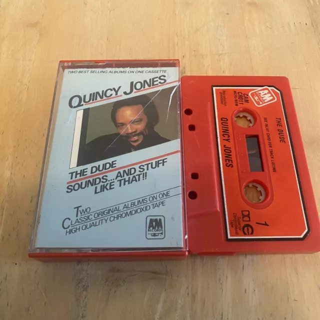 QUINCY JONES THE DUDE /SOUNDS AND STUFF LIke THAT 1981 AUDIO CASSETTE ALBUM DBL