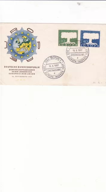 FDC Bund , 1957 , Mi.Nr. 268 + 269