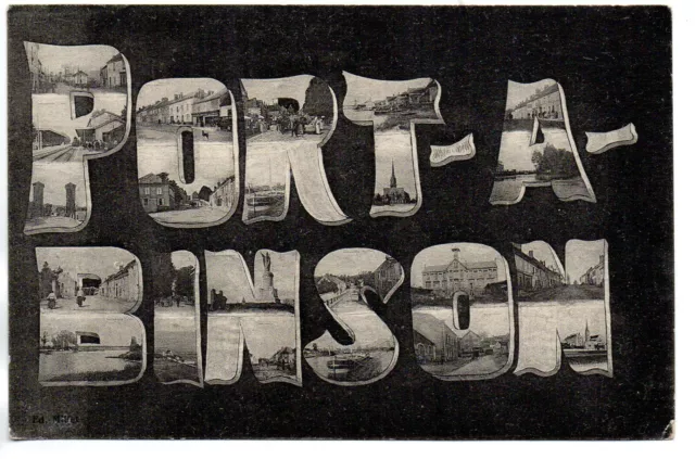 PORT A BINSON - Marne - CPA 51 - carte Souvenir Multi - vues