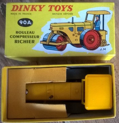Dinky toys 90A Rouleau Compresseur Richier d'origine Made in France Meccano 