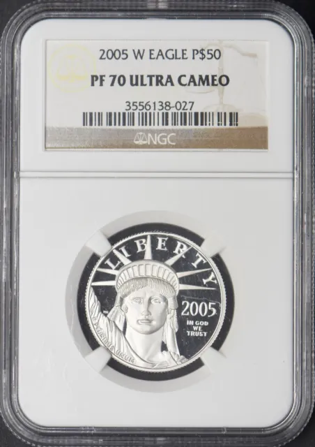 2005-W $50 American Platinum Eagle - NGC PF70 Ultra Cameo - ✪COINGIANTS✪