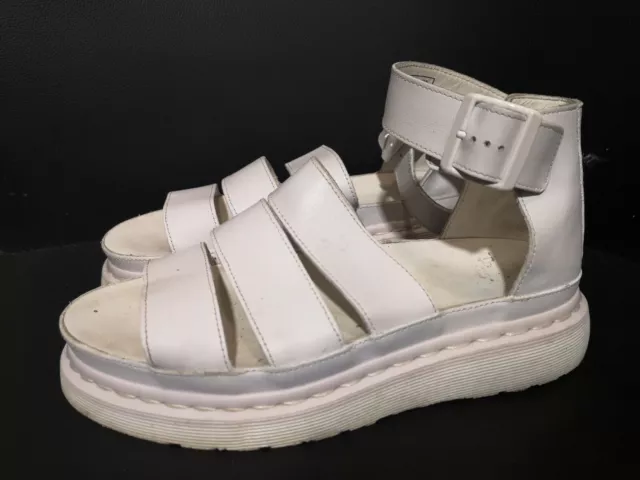 Dr martens clarissa best sale white
