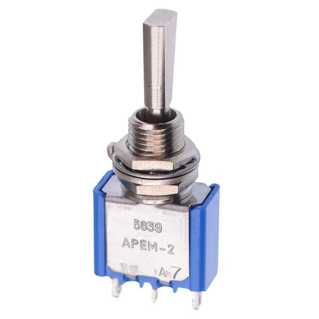 5 Interruttori A Levetta Mini SPDT On/Off/On: Per Progetti Elettronici E Fai-da-te - 3