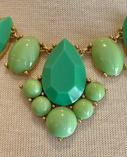 Kate Spade New York Day Tripper Statement Necklace in Shades of Green NWT $98 2