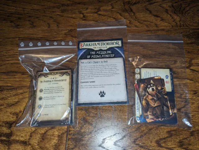 Barkham Horror The Meddling of Meowlathotep scenario pack for Arkham Horror LCG