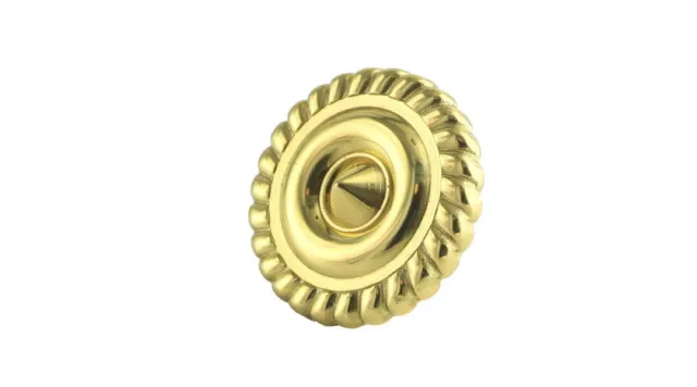 1-1/4 Inches Diameter Designer's Edge Round Carded Cabinet Knob Polished Brass -