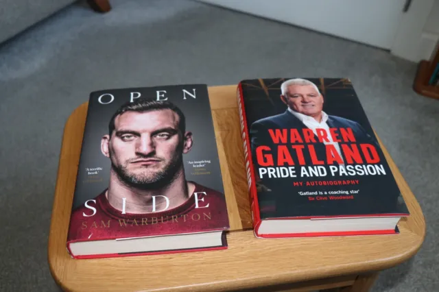 Open Side Sam Warburton & Pride & Passion Warren Gatland Hb Books New