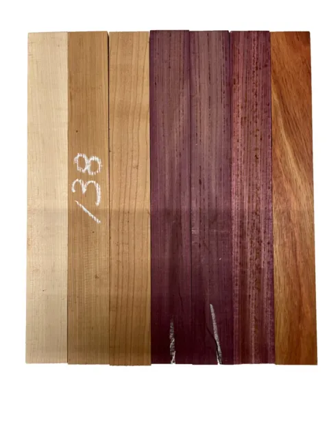7 Pack, Multispecies Thin stock lumbers-Board Blocks  16"x2"x3/4" #138