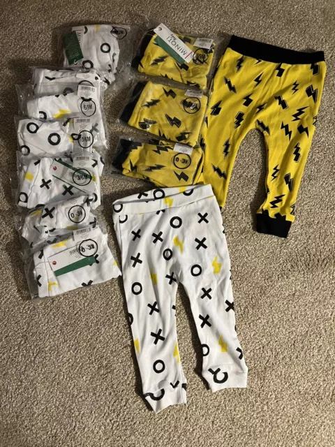 Job Lot Wholesale Minoti Printed Baby Pants Leggings x12 Pairs Car boot Retail