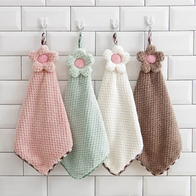 TureClos Kitchen Cotton Duster Cloth Quick Dry Tea Towel Dish Cleaning  Absorbent Glass Teacup Towel 