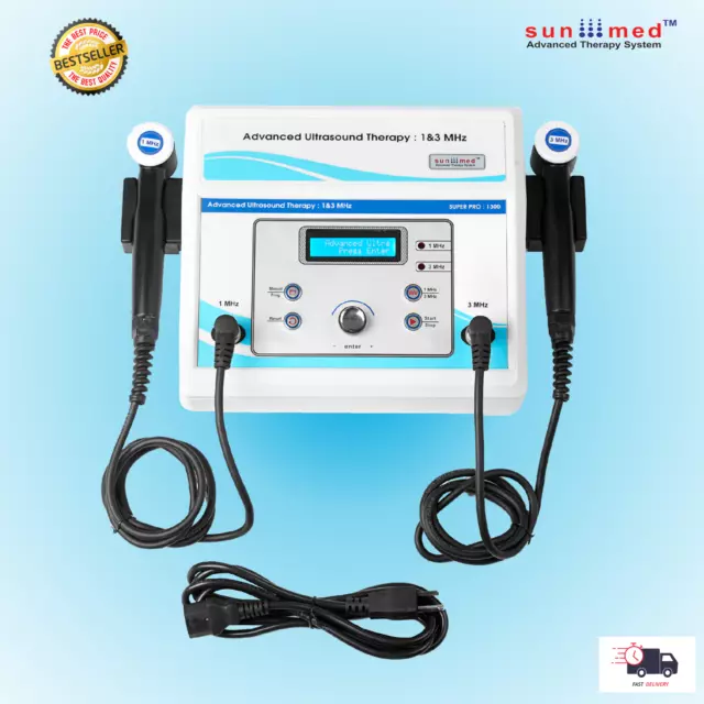 LCD 1 Mhz & 3 Mhz Ultrasound Therapy Physical Pain Relief Therapeutic Machine