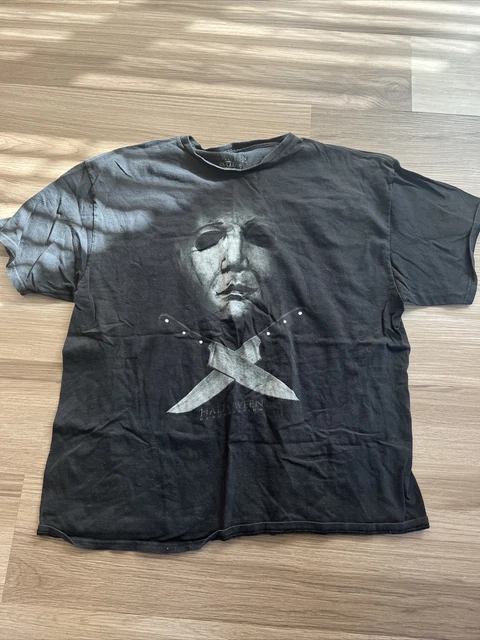 Halloween Resurrection Michael Myers Horror Movie Graphic T-Shirt Size 2XL