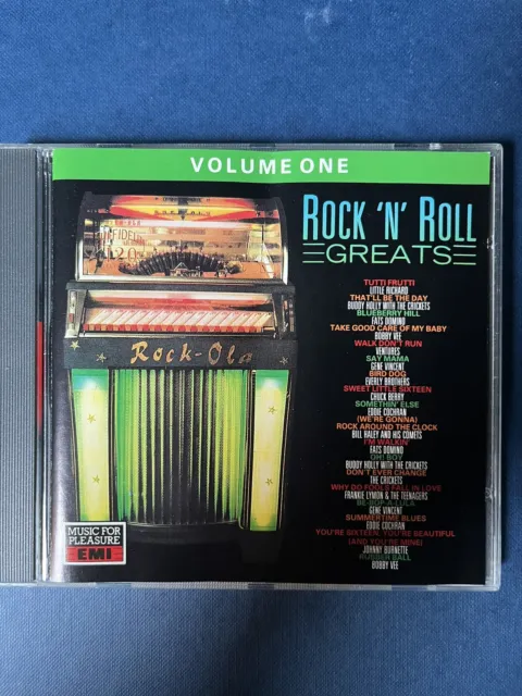 Rock n Roll Greats Volume One used 18 track Compilation CD 50s 60s pop originals