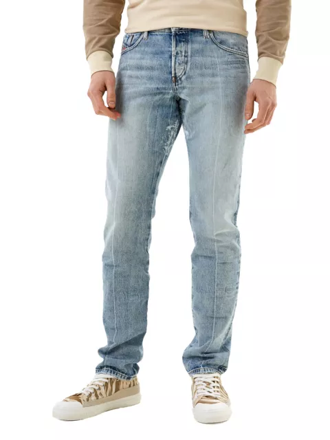 Diesel - Mens Slim Straight Fit Vintage Jeans Light Blue - D-KRAS-X 009NC