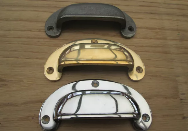 Cup Shell Victorian Old Vintage Style Drawer Cupboard Cabinet Door Pull Handles