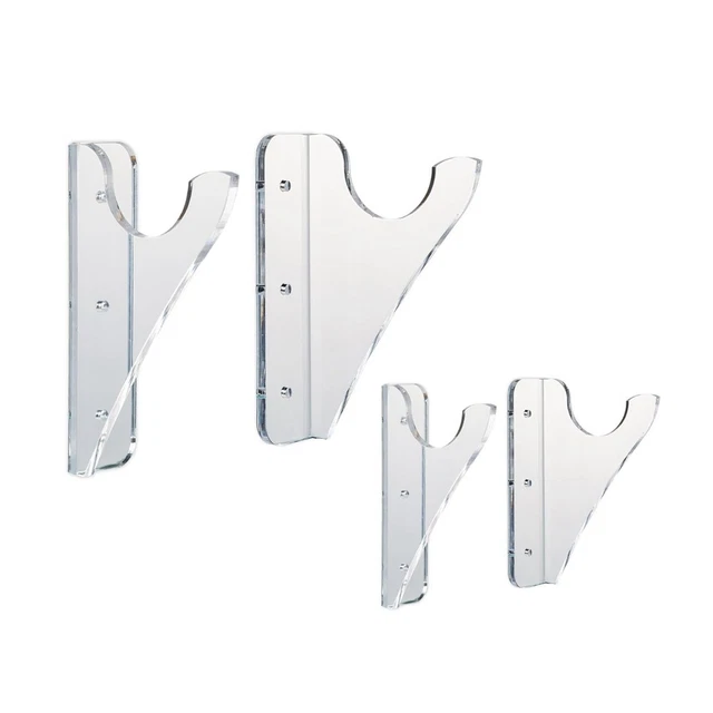 Support en acrylique transparent pour bâton de baseball à monter au mur