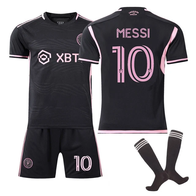 23/24 INTER MIAMI Lionel Messi #10 Jersey Kids Sports T Shirts Shorts
