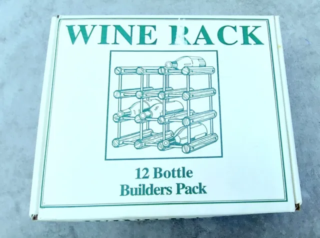 Vintage JK Adams Wooden Wine Rack 12 Bottle Builders Pack