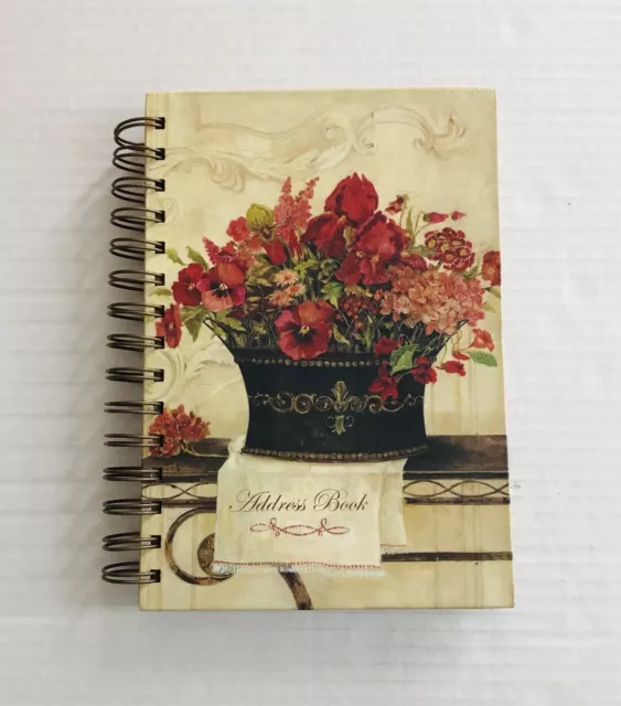 Tri Coastal Design Address Book Floral Theme by Kathryn White HB 2004 Unused
