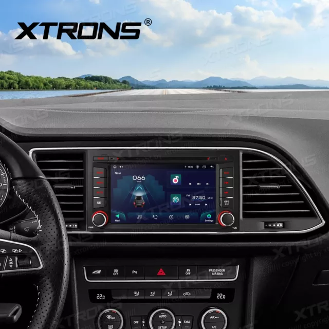 XTRONS Android 13 Autoradio 8-Kern 4GB+64GB GPS Navi DVD WiFi USB für Seat Leon