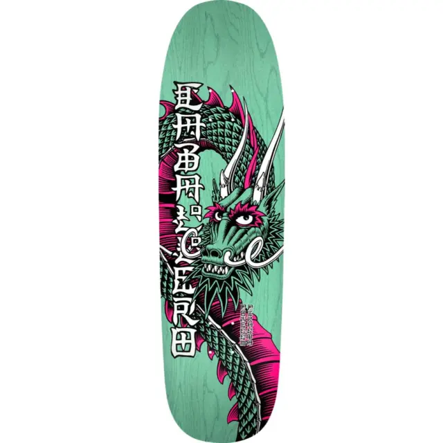 Powell Peralta Steve Caballero Ban This Dragon Reissue Skateboard Deck Teal Stai