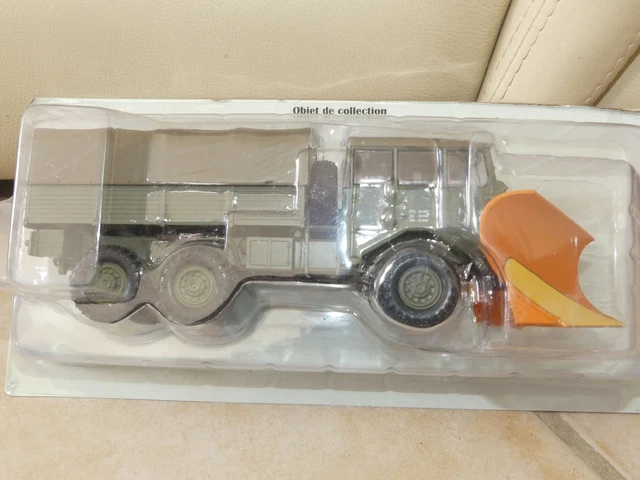 BERLIET N°10 - Modèle Réduit Chasse-neige 4x4 1:43 En Métal Et Plastique - Collection Véhicule Utilitaire Français Vintage