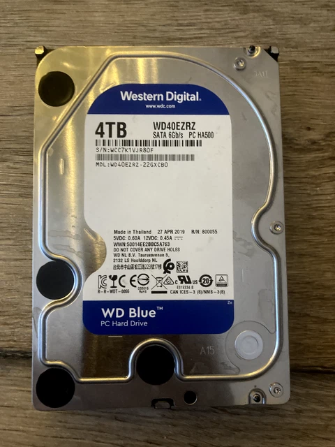 WESTERN DIGITAL WD Blue 4TB Interne Festplatte (3,5 Zoll) SATA 6 Gb/s ...
