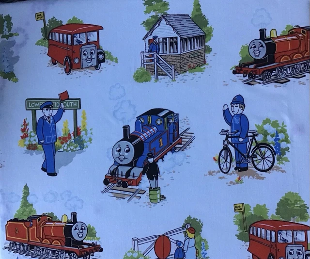 Thomas the train christmas fabric