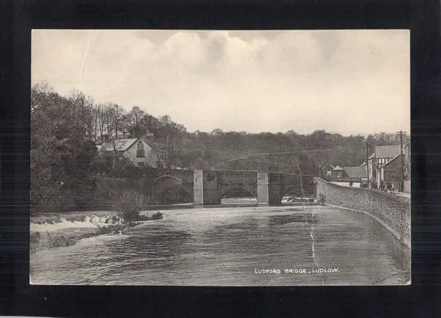 D3024 UK Ludford Bridge Ludlow vintage postcard