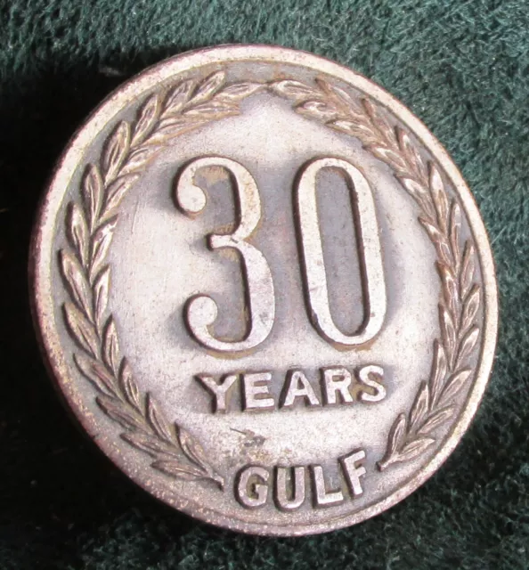 GULF OIL 30 Year Pin Thumb Tack Attachment
