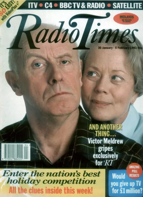 Radio Times 30 Jan 1993 . One Foot In The Grave Victor Meldrew Front Cover