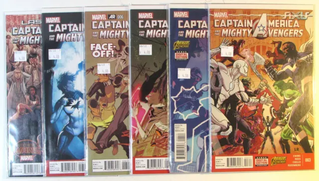 Captain America and Mighty Avengers Lot of 6 #3,4,5,6,7,8 Marvel (2015) Comics