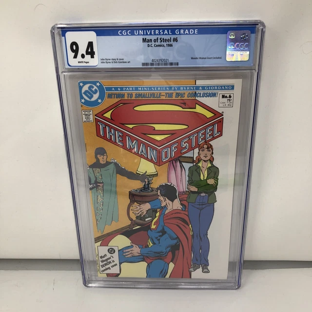 Man of Steel #6 CGC 9.4 (1986) - Superman