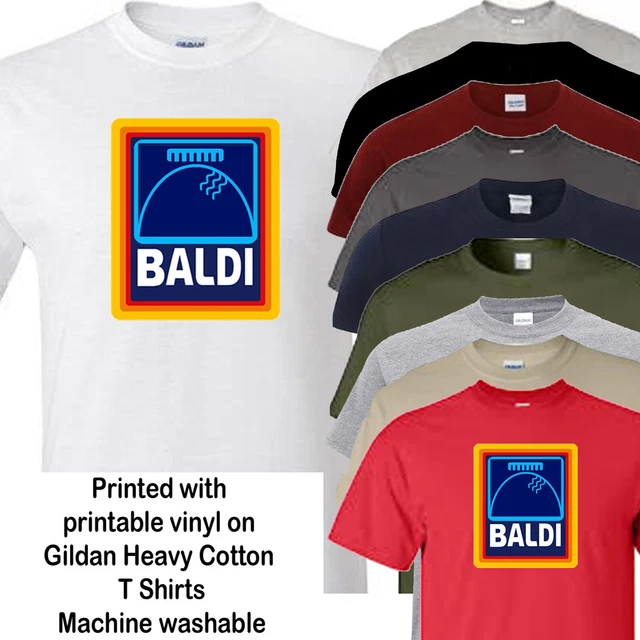 T-shirt divertente BALDI persona calva regalo papà padri nonno regalo di compleanno pettine