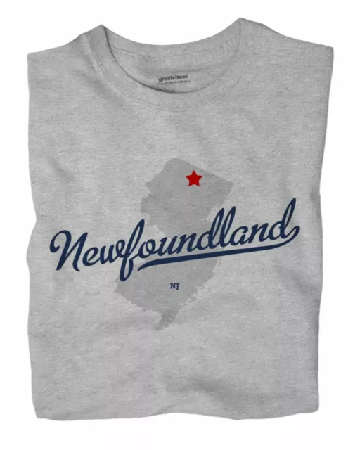 Newfoundland New Jersey NJ T-Shirt MAP