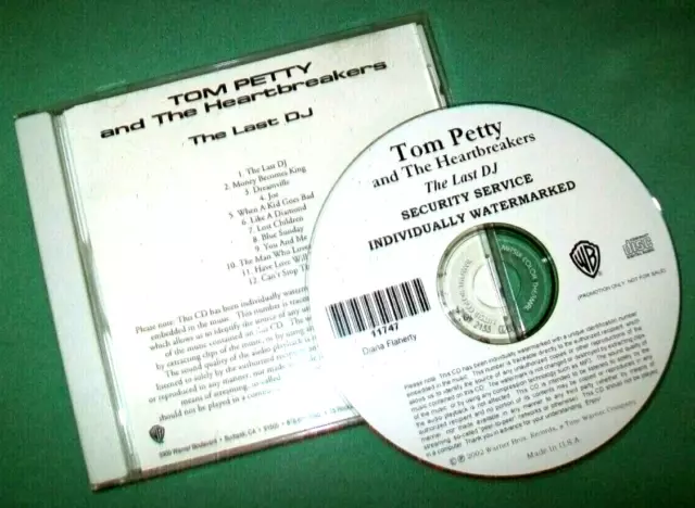 Tom Petty and The Heartbreakers PROMO CD The Last DJ