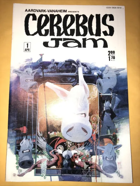 Cerebus Jam #1 (1985, Aardvark-Vanaheim) Sienkiewicz Cover; High Grade